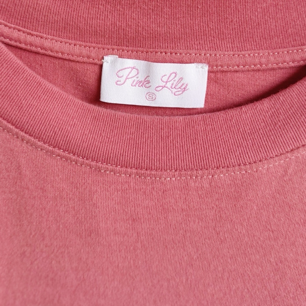 PINK LILY Spice Girl Oversized Graphic Tee in Pink Size Small - Picture 5 of 5